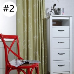 Katoenen Verduisteringsgordijnen Met Geborduurde Noorse Takken