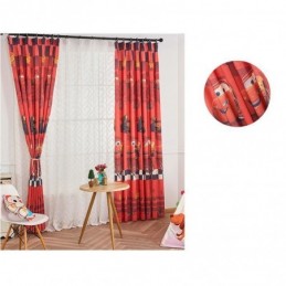 Katoenen Verduisteringsgordijnen In Kinderstijl Met Cartoonautoprint