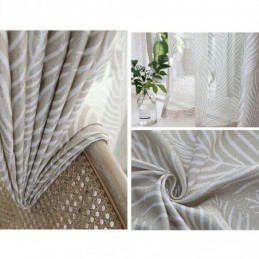 Bladeren Bedrukt Verduisteringsgordijn Op Maat Gemaakt Gordijn Nordic Voor Woonkamer Slaapkamer