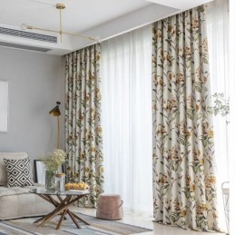 Nordic Verduisteringsgordijnen Met Plantenprint Voor Woonkamer/Slaapkamer