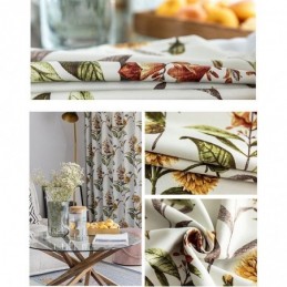 Nordic Verduisteringsgordijnen Met Plantenprint Voor Woonkamer/Slaapkamer