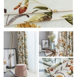 Nordic Verduisteringsgordijnen Met Plantenprint Voor Woonkamer/Slaapkamer