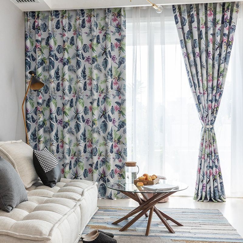 Nordic Verduisteringsgordijnen Met Plantenprint Voor Woonkamer/Slaapkamer