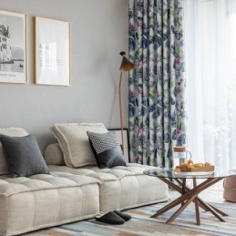 Nordic Verduisteringsgordijnen Met Plantenprint Voor Woonkamer/Slaapkamer