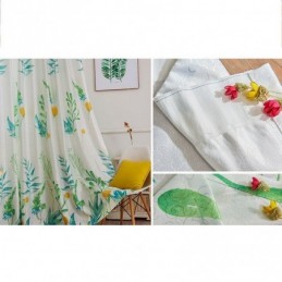 Nordic Verduisteringsgordijn Op Maat Gemaakt Gordijn Met Bedrukte Bladeren Voor Woonkamer Slaapkamer