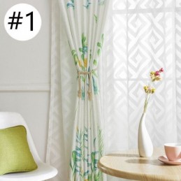 Nordic Verduisteringsgordijn Op Maat Gemaakt Gordijn Met Bedrukte Bladeren Voor Woonkamer Slaapkamer