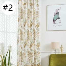 Verduisteringsgordijn Op Maat Gemaakt Voor Woonkamer, Slaapkamer, Nordic Bedrukte Bladeren