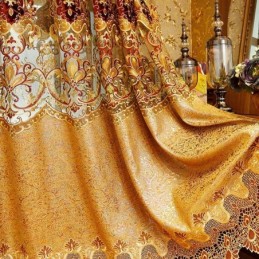 Europese Geborduurde Gordijnen Luxe Voor Woonkamer Slaapkamer
