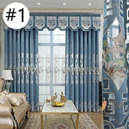 Luxe Gordijn Op Maat Gemaakt Met Borduurpatroon Voor Woonkamer/Slaapkamer