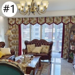 Nordic Jacquard Gordijn Op Maat Gemaakt Gordijn Verduisterend Raam Voor Woonkamer Slaapkamer