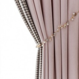 Modern Stikselgordijn Op Maat Gemaakt Gordijn Pied-De-Poule Verduisterend Voor Woonkamer Slaapkamer