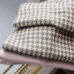 Modern Stikselgordijn Op Maat Gemaakt Gordijn Pied-De-Poule Verduisterend Voor Woonkamer Slaapkamer