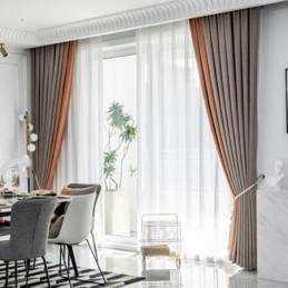 Modern Stikselgordijn Op Maat Gemaakt Gordijn Van Chenille, Verduisterend Voor Woonkamer En Slaapkamer