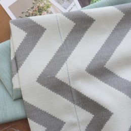 Luxe Jacquard Gordijnen Golvend Gestreept Verduisterend Voor Woonkamer