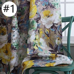 Verduisteringsgordijn Van American Style Op Maat Gemaakt, Kamerverduisteringsgordijn Met Bloemenmotief