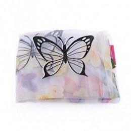 Landelijk Romantisch Gordijn Op Maat Gemaakt Gordijn Met Kleurrijke Vlinders, Milieuvriendelijk En Ademend