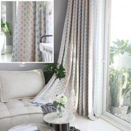 Modern Eenvoudig Gordijn Op Maat Gemaakt Gordijn Uniek Kralen Koorden Print Verduisterende Kinderkamerstof