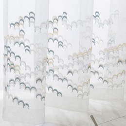 Geborduurde Tule Gordijnen Voile Organza Voor Woonkamer Slaapkamer