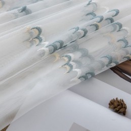 Geborduurde Tule Gordijnen Voile Organza Voor Woonkamer Slaapkamer