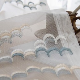 Geborduurde Tule Gordijnen Voile Organza Voor Woonkamer Slaapkamer