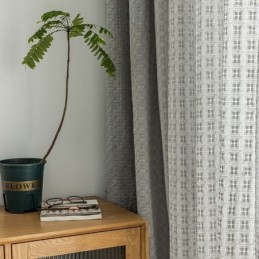 Nordic Plaid Tule Gordijn...