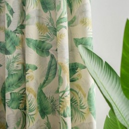 Amerikaans Landelijk Gordijn Op Maat Gemaakt Gordijn Slaapkamer Bedrukt Groen Milieubeschermend Materiaal