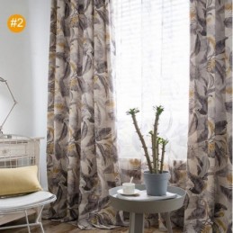 Amerikaans Landelijk Gordijn Op Maat Gemaakt Gordijn Slaapkamer Bedrukt Groen Milieubeschermend Materiaal