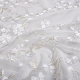 Decoratieve Transparante Gordijnen Op Maat Gemaakt Met Plantenborduursels, Tule Gordijnen, Woonkamer En Slaapkamer