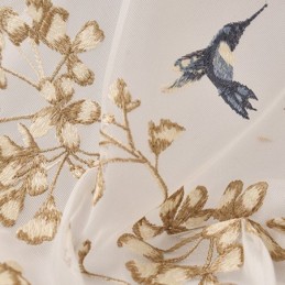 Decoratieve Transparante Gordijnen Op Maat Gemaakt Met Plantenborduursels, Tule Gordijnen, Woonkamer En Slaapkamer