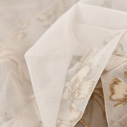 Decoratieve Transparante Gordijnen Op Maat Gemaakt Met Plantenborduursels, Tule Gordijnen, Woonkamer En Slaapkamer