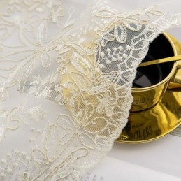 Decoratieve Transparante Gordijnen Op Maat Gemaakt Met Plantenborduursels, Tule Gordijnen, Woonkamer En Slaapkamer