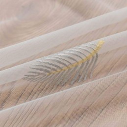 Nordic Simple Sheer Gordijn Op Maat Gemaakt Gordijn Landelijke Bladeren Witte Borduurwerk Slaapkamer Woonkamer Stof