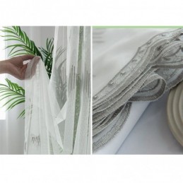 Decoratieve Transparante Gordijnen Op Maat, Gordijnlijn, Geborduurde Tule Gordijnen, Woonkamer/Slaapkamer