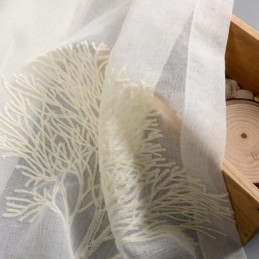 Ademend Gordijn Op Maat Gemaakt Gordijn Boom Textuur Borduurwerk Woonkamer