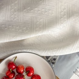 Gordijnen Met Geometrisch Patroon, Modern Transparant Gordijn, Op Maat Gemaakt Gordijn Voor Woonkamer/Slaapkamer