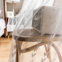 Europese Geborduurde Transparante Gordijnen Voile Paneelgordijn Voor Woonkamer Slaapkamer