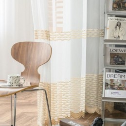 Ademend, Transparant Gordijn Op Maat Gemaakt, Decoratief Tule Voile Voor De Woonkamer.