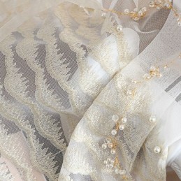 Ademend, Transparant Gordijn Op Maat Gemaakt, Decoratief Tule Voile Voor De Woonkamer.