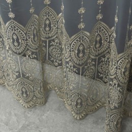 Geometrisch Tule Gordijn Op Maat Gordijn Nordic Geborduurd Delicaat Raamdecoratie Tenda