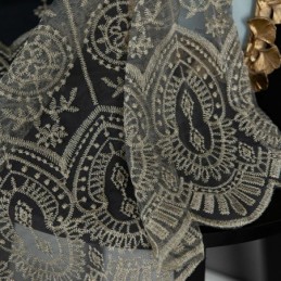 Geometrisch Tule Gordijn Op Maat Gordijn Nordic Geborduurd Delicaat Raamdecoratie Tenda