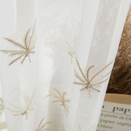 Decoratieve Transparante Gordijnen Op Maat Gemaakt Gordijn Plantenborduurwerk Raamgordijnen Woonkamer Slaapkamer