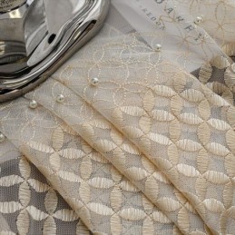 Geborduurde Voile Gordijnen In Nordic-Stijl Voor Woonkamer En Slaapkamer