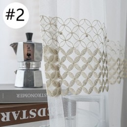 Geborduurde Voile Gordijnen In Nordic-Stijl Voor Woonkamer En Slaapkamer