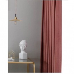Minimalistisch Rood Flanellen Verduisteringsgordijn Op Maat Gemaakt Gordijn Effen Stof Woonkamer Slaapkamer