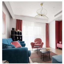 Minimalistisch Rood Flanellen Verduisteringsgordijn Op Maat Gemaakt Gordijn Effen Stof Woonkamer Slaapkamer