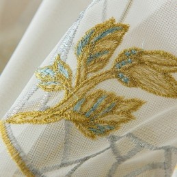 Geborduurde Doorschijnende Tule Gordijnen, Vlindervoile Gordijn, Op Maat Gemaakt Gordijn Voor De Woonkamer