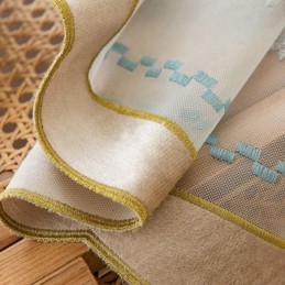 Geborduurde Doorschijnende Tule Gordijnen, Vlindervoile Gordijn, Op Maat Gemaakt Gordijn Voor De Woonkamer