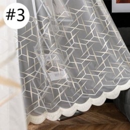 Europees Geborduurd Transparant Gordijn Op Maat Gemaakt Gordijn Tule Luxe Voile Gordijnen Voor De Woonkamer