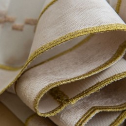 Luxe Witte Transparante Gordijnen Op Maat Gemaakt, Geborduurd Met Hoogwaardige Tule