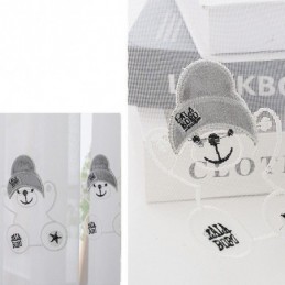 Cartoon Geborduurd Tule Gordijn Op Maat Gemaakt Gordijn Mooi Patroon Transparante Raamdecoratie